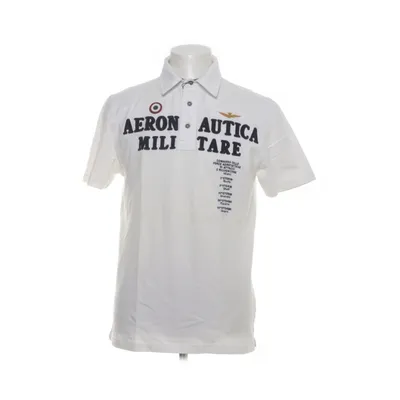 Pikétröja (Vit) från Aeronautica Militare Bomull