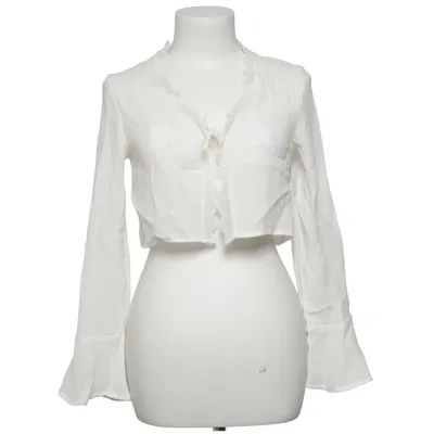 Crop top (Wit) van H&M Viscose, Polyamide