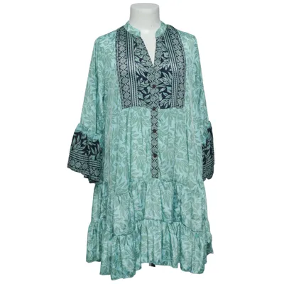 Jurk (Groen, Blauw) van B&B Zijde
