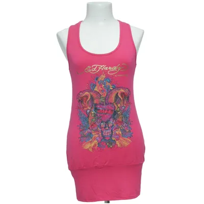 Tanktop (Roze) van Ed Hardy by Christian Audigier Katoen