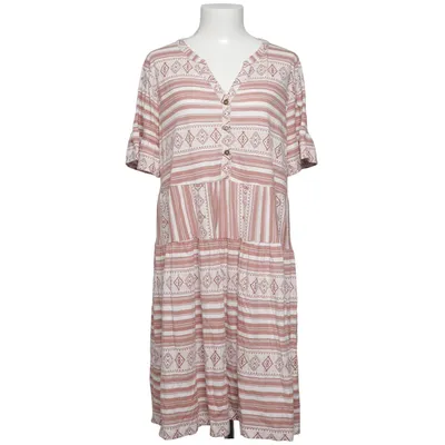 Robe (Marron, Blanc) de John Baner Coton, Viscose