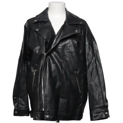 Bikerjacka (Svart) från JCL Bomull, Polyuretan