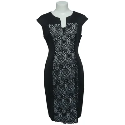 Dress (Black, White) from Christopher & Banks Elastane, Polyamide, Polyester