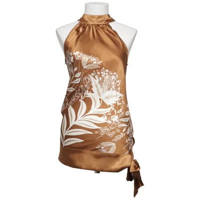 Haut dos-nu (Marron, Blanc) de Vero Moda Élasthane, Polyester