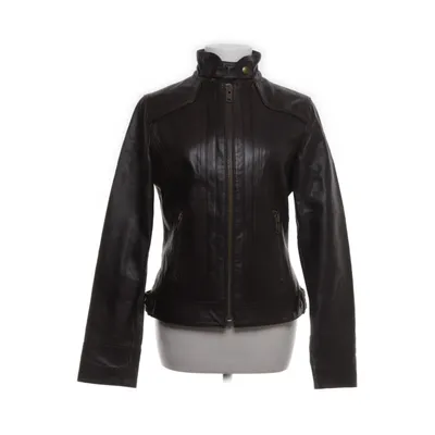 Leather jacket (Brown) from Mango Collection