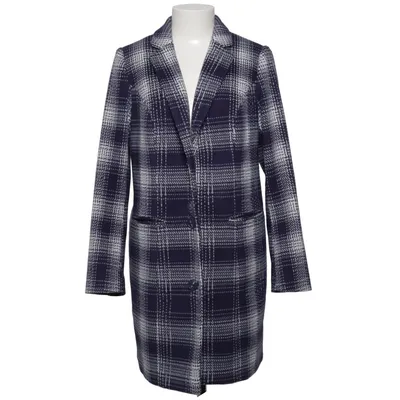 Coat (Blue, White) from Fiora Blue Polyester