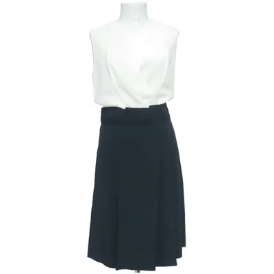 Jurk (Wit, Zwart) van Vanessabruno Acetaat, Viscose