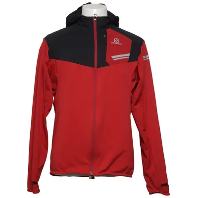 Sports jacket (Red, Black) from Salomon Elastane, Polyamide, Polyester