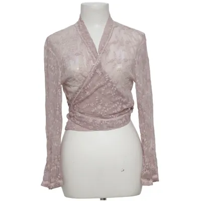 Wrap blouse (Pink) from Piro Cotton, Polyamide