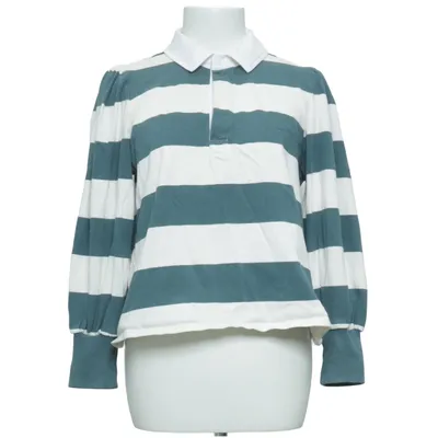 Rugby Shirt (Blau, Weiß) von Veronica Beard Baumwolle