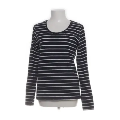 Langærmet t-shirt (Blå, Hvid) fra Basic You Elastan, Økologisk bomuld