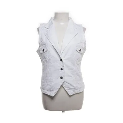 Denim vest (White) from Sublevel Cotton