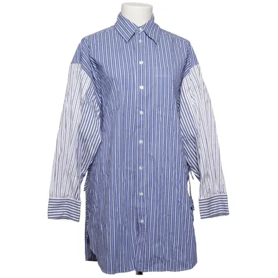 Skjortklänning (Blå, Vit) från Second Female Bomull, Elastan, Polyamid