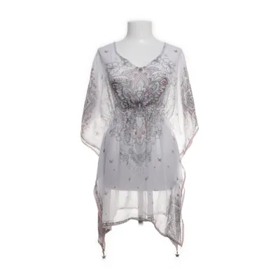 Robe de plage (Blanc, Multicolore) Polyester