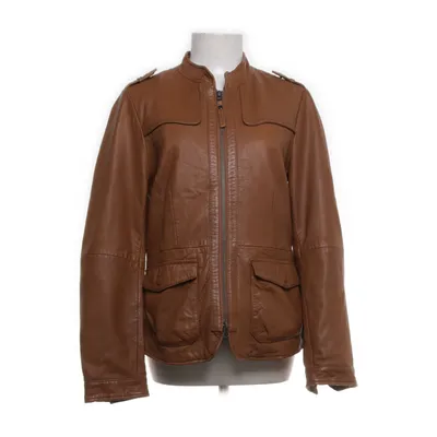 Veste en cuir (Marron) de Selection by s.Oliver Coton, Cuir, Polyester
