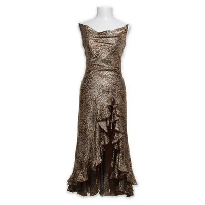 Evening gown (Beige, Multicolored) from PrettyLittleThing Polyester