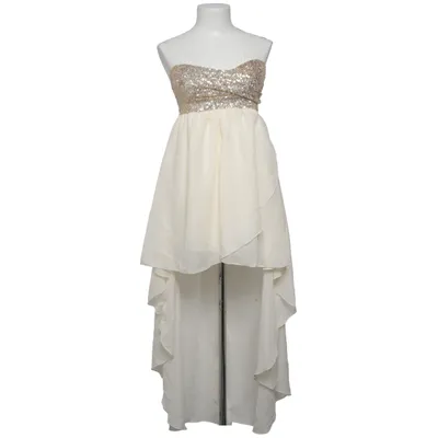 Cocktail dress (Beige, Gold) Cotton, Polyester