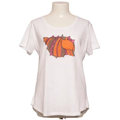 T-shirt (Vit, Flerfärgad) från Costamani Bomull, Polyester