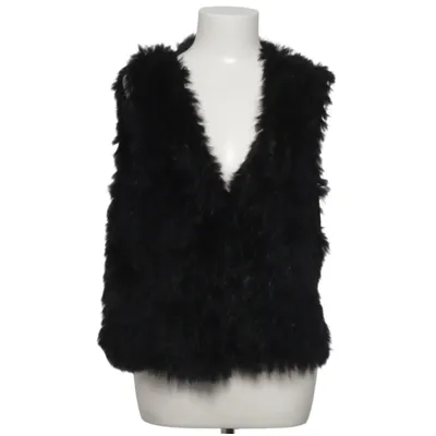 Bont gilet (Zwart) van Soyaconcept Acryl, Konijnenbont