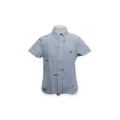 Korte mouwen shirt (Blauw, Wit) van Boden Katoen, Linnen