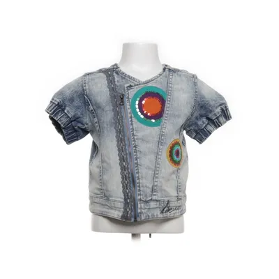 Biker gilet (Blauw, Meerkleurig) van Desigual Katoen, Elastaan