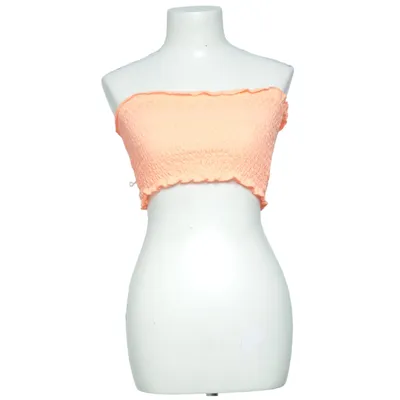 Tube top (Orange) from Bershka_BSKGIRL Polyester
