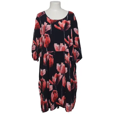 Kjole (Blå, Rød, Flerfarvet) fra Zizzi Viscose