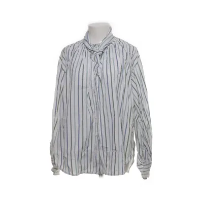 Knytblus (Vit, Blå, Grön) från Britt Sisseck Bomull