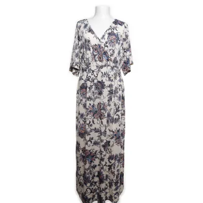Långklänning (Vit, Flerfärgad) från MyWear Woman Elastan, Polyester