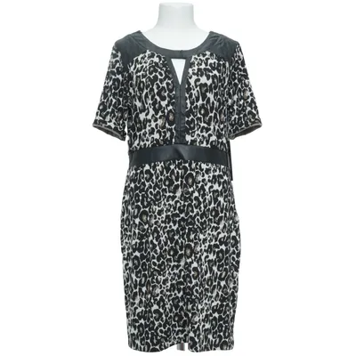 Dress (Black, White, Brown) from Saopaulo Elastane, Polyester, Polyurethane, Viscose