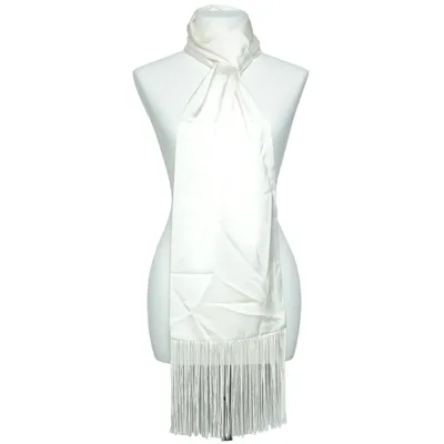 Scarf (Satin Fringe Scarf) from NA-KD Elastane, Polyester