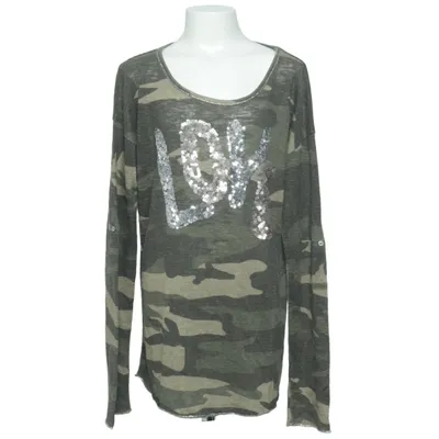 Long sleeve T-shirt (Green, Beige) from Key Largo Girl Polyester, Viscose