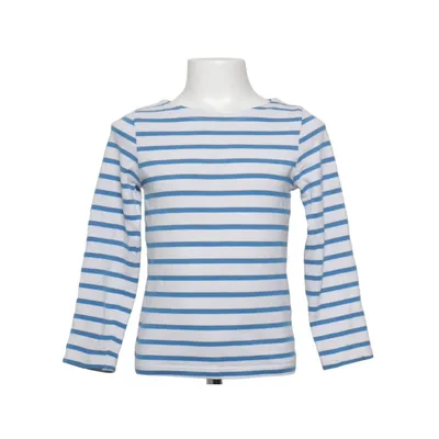 T-shirt à manches longues (Bleu, Blanc) de Mini Boden Coton