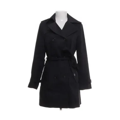 Trench coat (Black) from 123 Paris Cotton, Elastane, Acetate