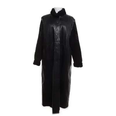 Leather coat (Black) from Nordiska Kompaniet
