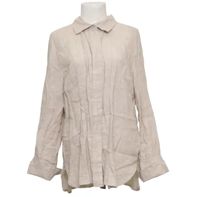 Skjorte (Beige) fra Premium Quality Gina Tricot Linned