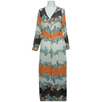 Robe chemise (Orange, Bleu, Blanc) de Cosmoda Polyester
