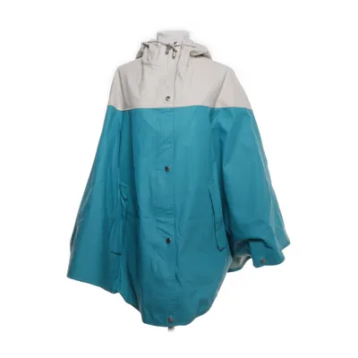 Regenjack (Turquoise, Wit) van Ilse Jacobsen Polyurethaan, Katoen