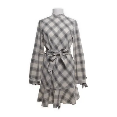 Klänning (Checked Flounce High Neck Dress) från NA-KD Elastan, Polyester, Viskos