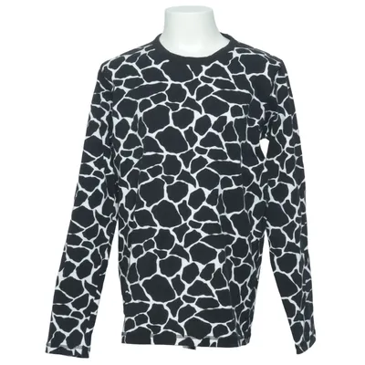 Lange mouwen shirt (Zwart, Wit) van Lingon & Blåbär Katoen, Elastaan
