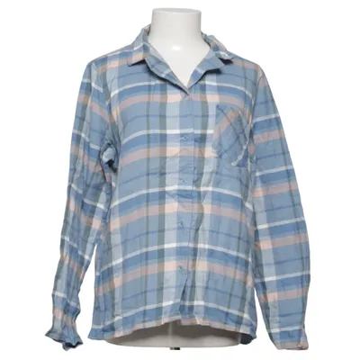 Flannel skjorte (Blå, Hvid, Beige) fra Femilet By Chantelle Bomuld