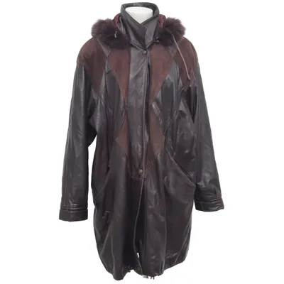 Leather coat (Brown) from Bissen & Bossen Leather