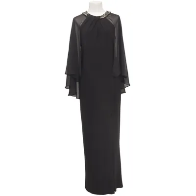 Evening gown (Black) from Scarlett Elastane, Polyester