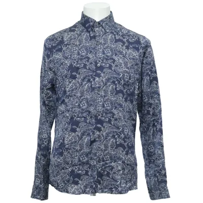 Shirt (Blauw, Wit) van Topman Premium Lyocell, Viscose
