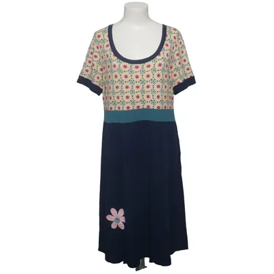 Kjole (Blå, Gul, Pink, Flerfarvet) fra Du Milde Bomuld, Elastan, Viscose