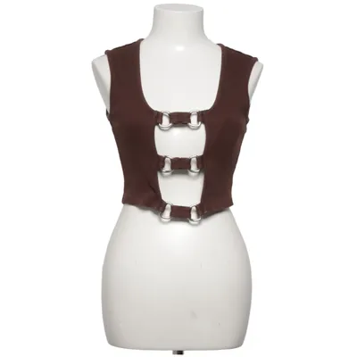 Crop top (Bruin) van The Ragged Priest Katoen, Elastaan