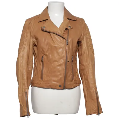 Bikerjakke (biker438) fra Goosecraft Bomuld, Læder, Polyester
