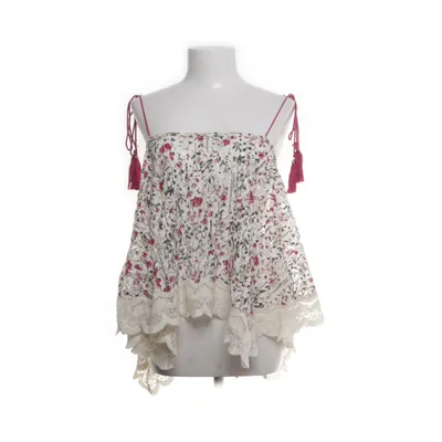 Tanktop  (Hvid, Flerfarvet) fra Mango Casual Bomuld, Polyamid, Viscose