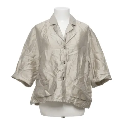 Short sleeve shirt (Beige) from Annette Görtz Linen, Polyamide, Viscose