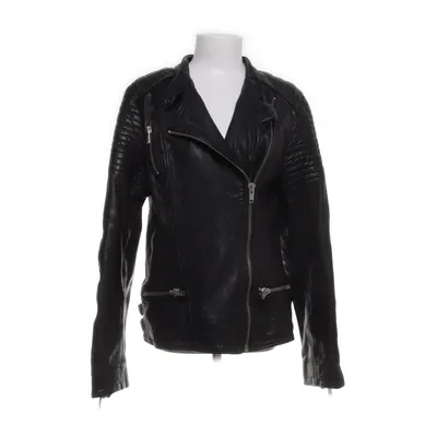 Biker jacket (Black) from Maison Scotch Leather, Cotton, Polyester